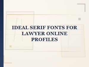 Crafting Authority with Classic Legal Fonts