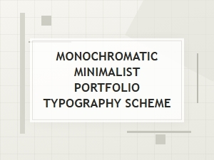 A Portfolio Defined by Monochrome Typography